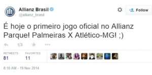 Palmeiras estreia Arena contra Atlético-MG? Para parceiro do clube, sim!