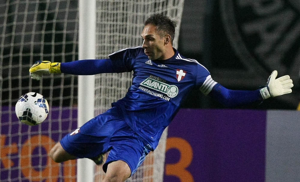 Fernando Prass evitou o pior no Palmeiras