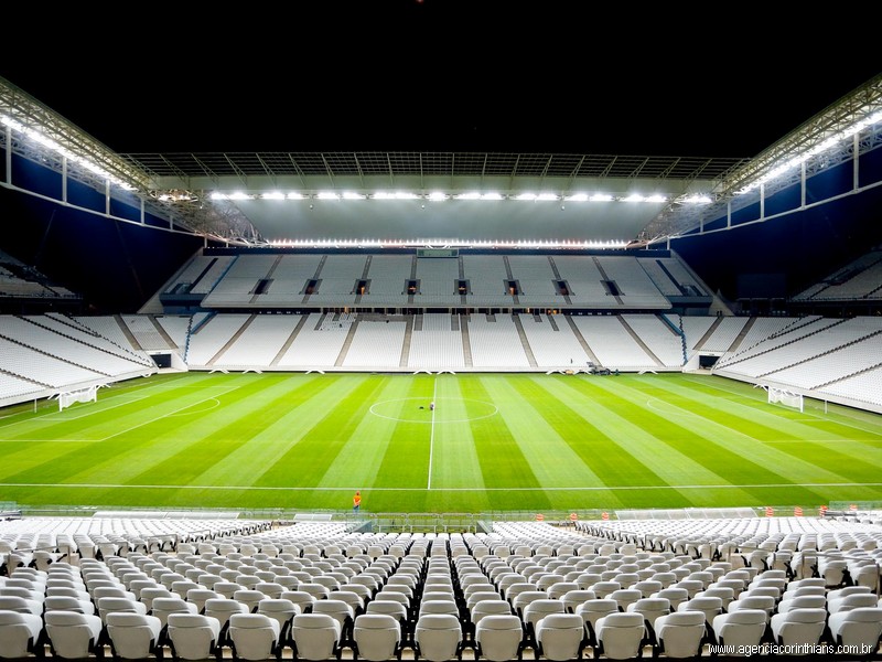 A moderna Arena Corinthians está liberada