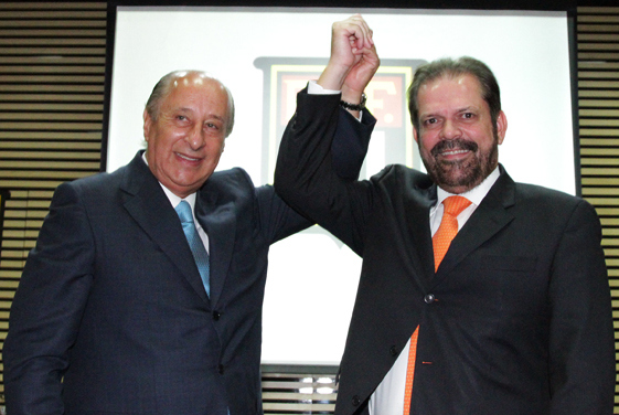 Marco Polo Del Nero e Reynaldo Carneiro Bastos