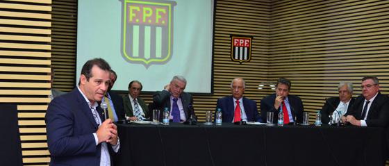 Luis Fernando, presidente do São Bernardo, fez as honras da casa em nome do Interior - Foto: Federação Paulista - Oficial