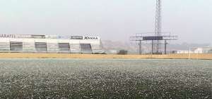 Paulistão: Depois de muito calor, campo do Bragantino fica coberto de gelo
