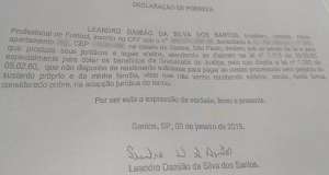 Recebendo mais de meio milhão por mês, atacante declara ser pobre em processo contra o Santos
