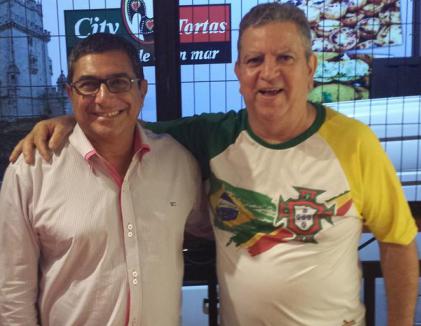 Alberto César da Rádio Central e Jota Santos no City Tortas