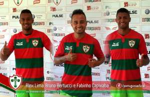 Paulistão: Portuguesa apresenta Bruno Bertucci, Fabinho Capixaba e Alex Lima
