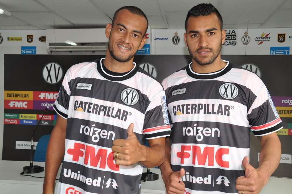 David Batista e Diego Silva foram apresentados no XV de Piracicaba