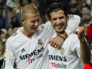 Beckham dá apoio a Figo em candidatura à presidência da Fifa