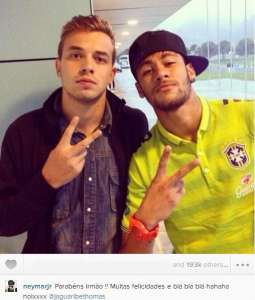 É tóis, moleque! Neymar parabeniza meia da Ponte Preta Thomás no Instagram