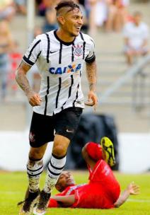 Peruano Guerrero fez mais dois gols para o Corinthians que atuou com o time titular em Capivari