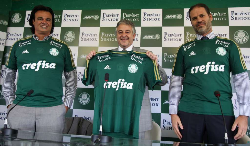 Paulo Nobre no dia da apresentação da patrocinadora master 
