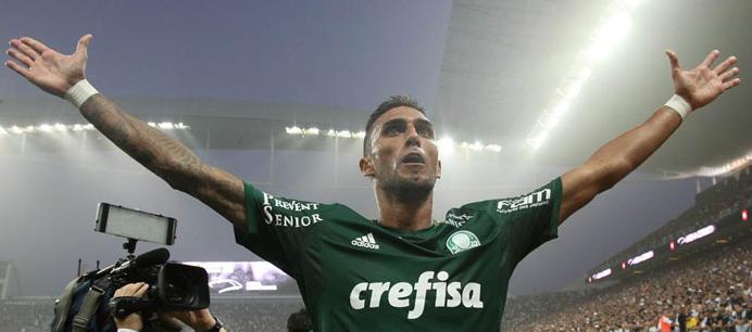Rafael Marques: líder dentro e fora de campo e decisivo com gols para o Palmeiras. Foto: Cesar Greco - Palmeiras