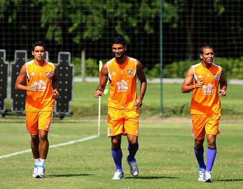 Jean, Gum e Pierre treinam no Fluminense: Tricolor se prepara para o Brasileirão - Nelson Perez – Divulgação FFC