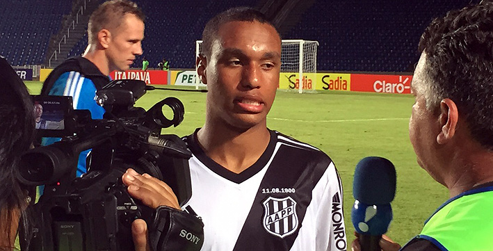 Leandrinho marcou um golaço pela Ponte Preta contra o Moto Club