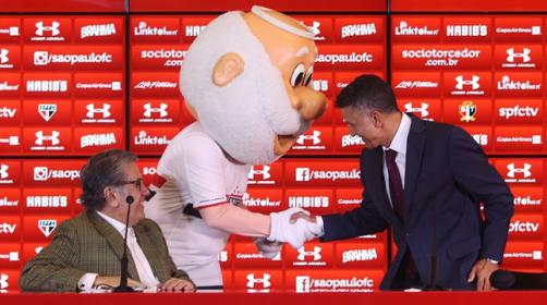 Mascote dá boas vindas a Osorio que encara São Paulo como maior desafio de sua carreira