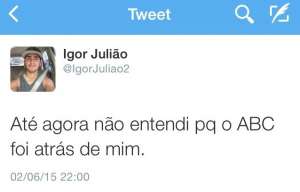Série B: Igor Julião, lateral do ABC, pede desculpas após praticamente exigir a titularidade