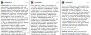 Namorada acusa Negueba de encher a cara invés de se preocupar com o Coritiba, mas acabou recuando