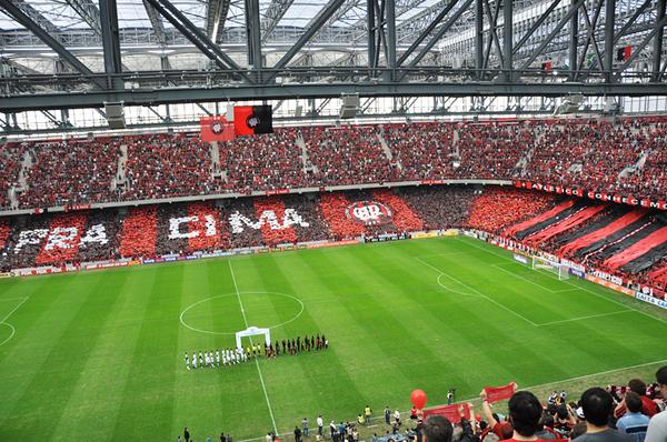 Mosaico da torcida do Atlético-PR