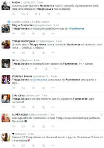 Thiago Neves aparece no Maracanã com agasalho do Fluminense e torcedores ficam eufóricos no Twitter