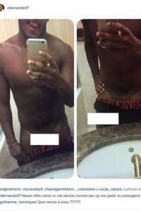 Ex-volante da Seleção Brasileira, Fernando perde a vergonha e posta foto nu com a “barraca armada”