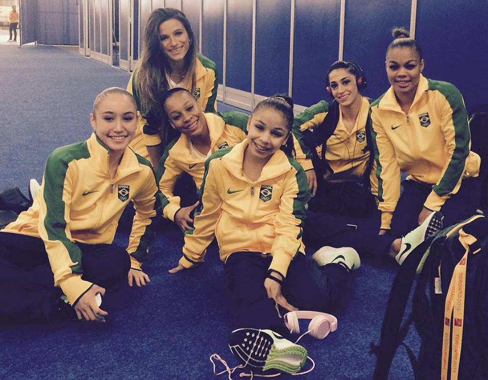 Seleção brasileira acabou pegando bronze no conjunto na ginástica artística em Toronto
