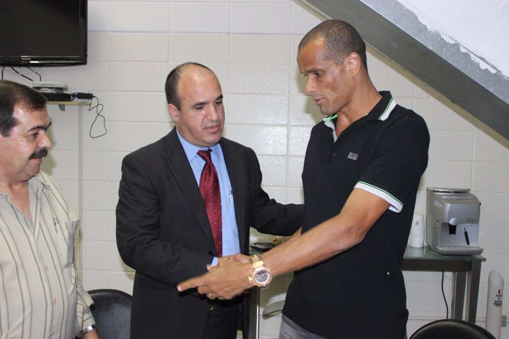 Rivaldo e Luiz Henrique Oliveira, novo mandatário do Mogi Mirim!