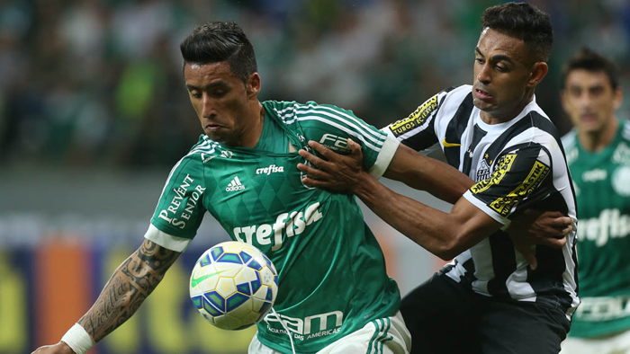 Barrios fez sua estreia com a camisa do Palmeiras