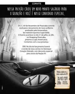 Copa Paulista: XV de Piracicaba apresenta novo uniforme nesta sexta