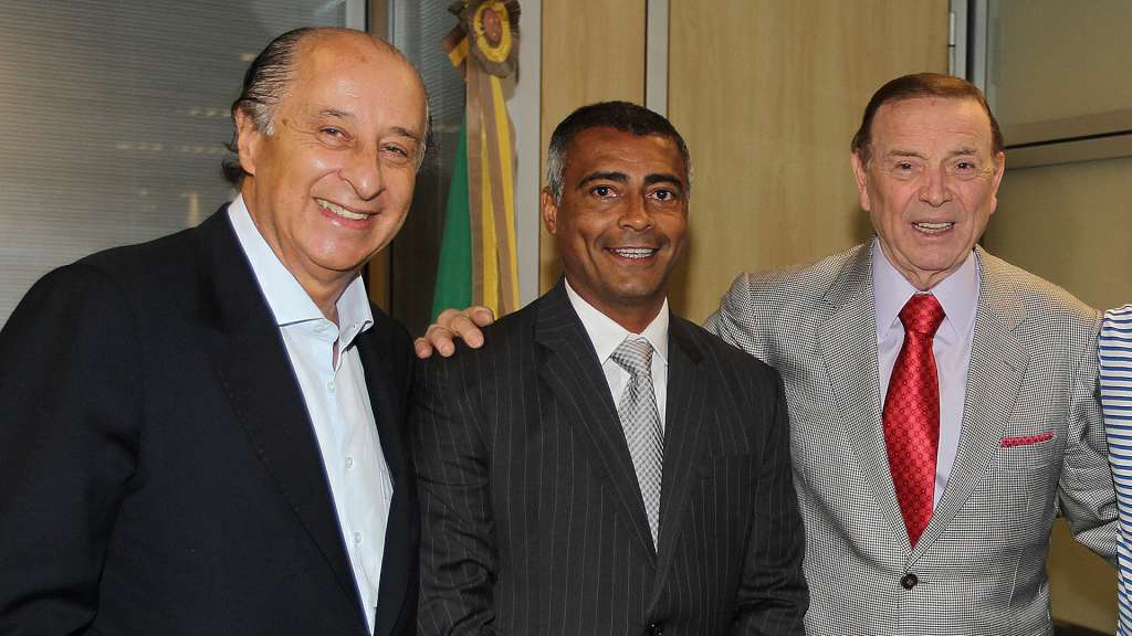 Del Nero, Romário e Marin: Dirigentes viraram alvo do senador