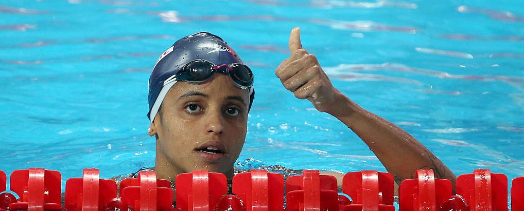Etiene Medeiros foi a segunda mais rápida nas semifinais dos 50 metros costas, em Kazan - Streeter Lecka/Getty Images