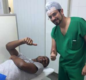 Série C: Flávio Boaventura, do América-RN, capota carro e vai parar no hospital