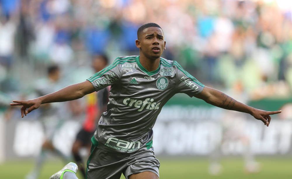 Gabriel Jesus decide e Palmeiras vence em casa. - palmeiras.com.br