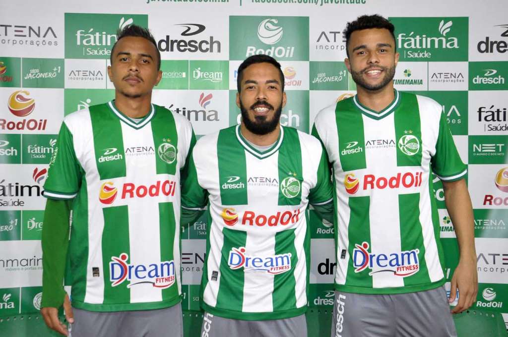 Luiz Eduardo, Thiago Silva e Dhiego Souza são os novos reforços do Juventude - Divulgação/Juventude