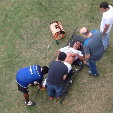 Romarinho deixou o campo sentindo o forte calor do interior paulista - Edmar Ferreira