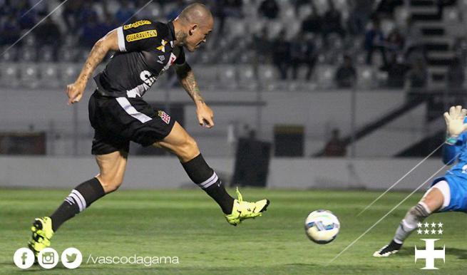 Leandrão marcou seu primeiro gol pelo Vasco da Gama, após vinda do Brasil de Pelotas