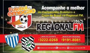 Rádio Regional FM promete um show de transmissão no clássico desta quarta-feira