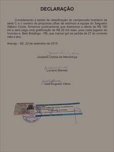 Série C: Vaza documento com proposta de 