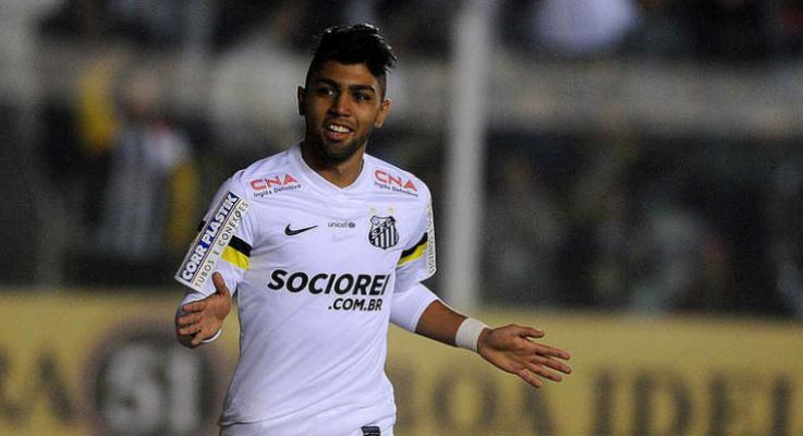 Gabriel marcou o gol da vitória santista contra o Figueirense