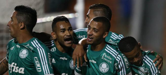 Palmeiras comemorou vitória importante fora de casa no Brasileirão