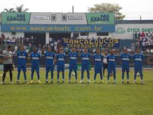 Segundona: Técnico e jogadores do São Carlos comemoram acesso antecipado