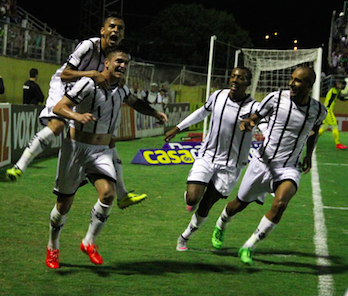 Jocinei fez os dois do Bragantino contra o Criciúma. Foto: Fagner Alves