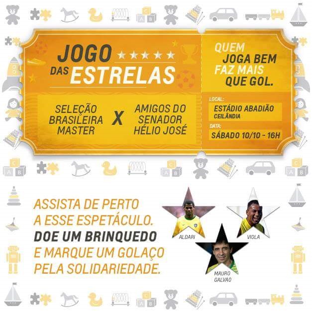 Confira galeria de fotos do jogo entre as seleções de masters de