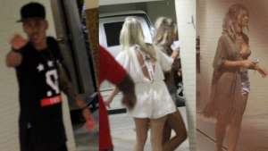 Paparazzi flagra Neymar com duas loiras em Hotel do Rio de Janeiro