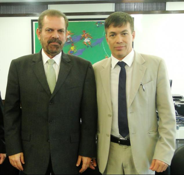 Horley Senna visitou a Federação Paulista de Futebol