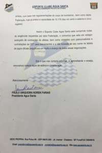 Água Santa envia laudo à FPF e está confirmado no Paulistão 2016