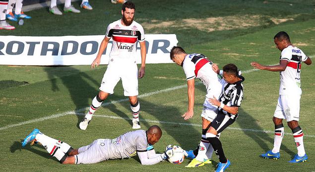 Mais do que se defender bem, o Santa Cruz foi eficiente e fez 3 a 0 em cima do Botafogo, no Engenhão