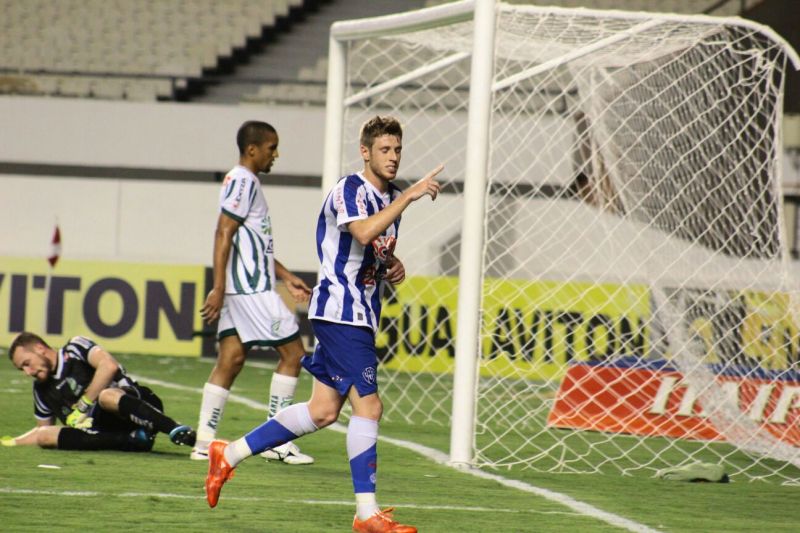 Com 2 do atacante Aylon, o Paysandu segue sonhando com a série A. Foto: Fernando Torres / Paysandu Oficial