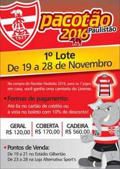 Paulistão: Linense lança pacote promocional para os jogos no Gilbertão 2 0002050128333 img