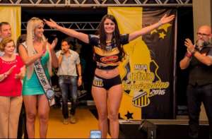 Paulistão: Aline Fernandes é a primeira musa do Grêmio Novorizontino