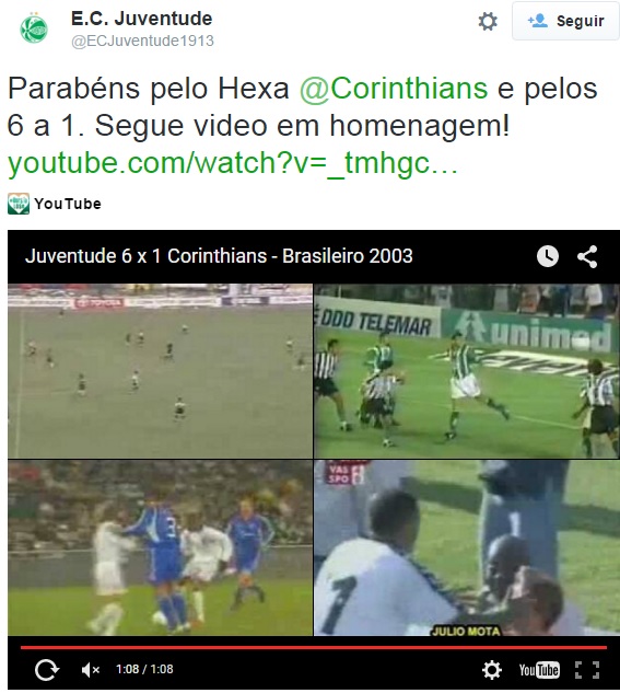 Memes da goleada do Corinthians sobre o São Paulo por 6 a 1