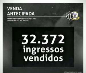 Série B: Mais de 32 mil ingressos vendidos para Ceará x Macaé; Ricardinho é absolvido